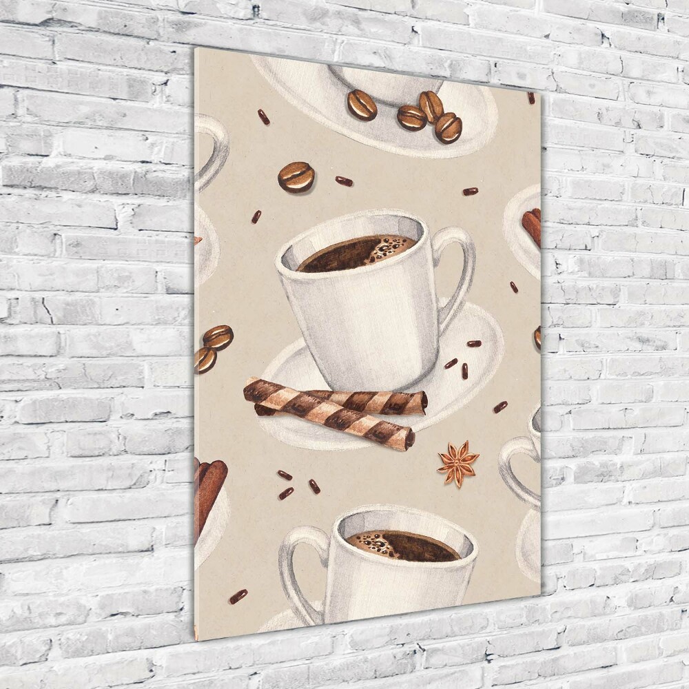 Tableau acrylique Une tasse de café aromatique