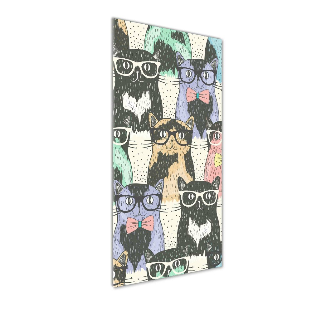 Tableau en acrylique Chats avec lunettes