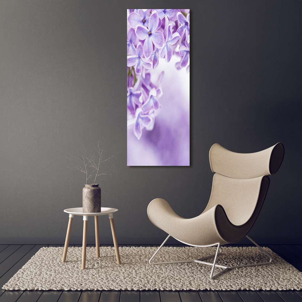 Tableau sur verre acrylique Fleurs de lilas