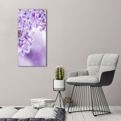 Tableau sur verre acrylique Fleurs de lilas