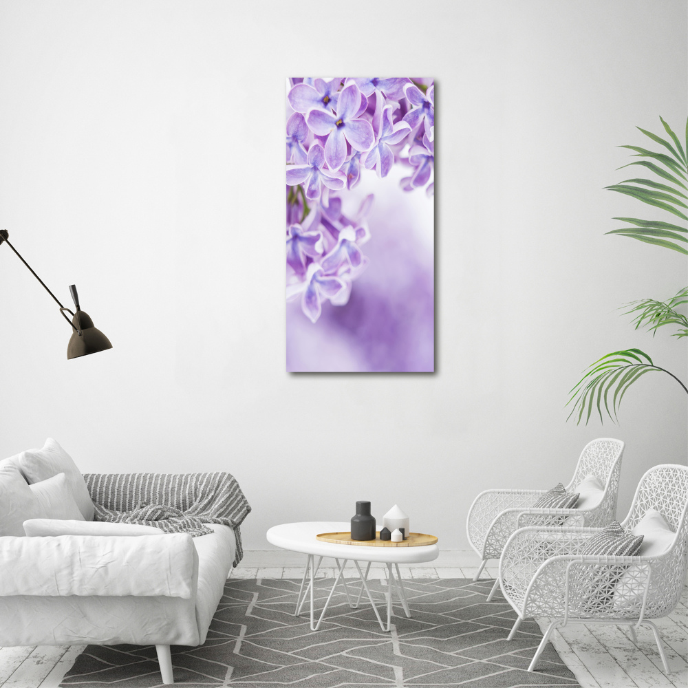 Tableau sur verre acrylique Fleurs de lilas