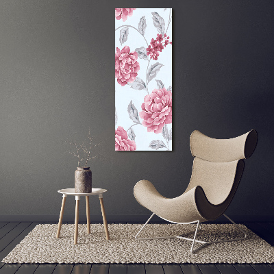 Tableau sur verre acrylique Pivoines