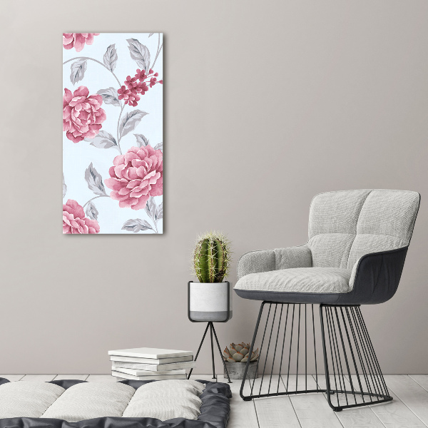 Tableau sur verre acrylique Pivoines