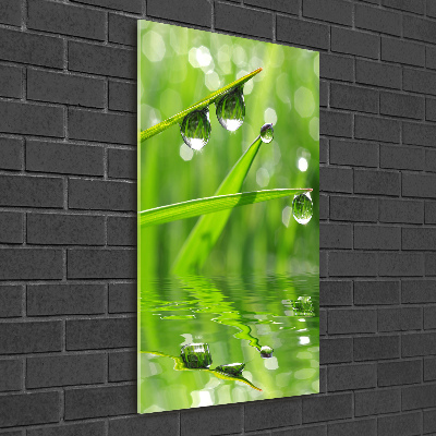 Acrylique tableau Tiges d'herbe