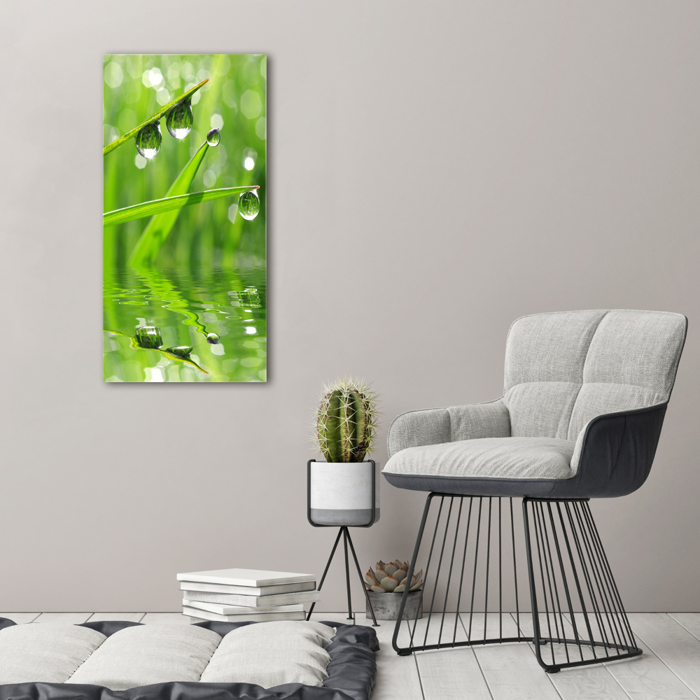 Acrylique tableau Tiges d'herbe