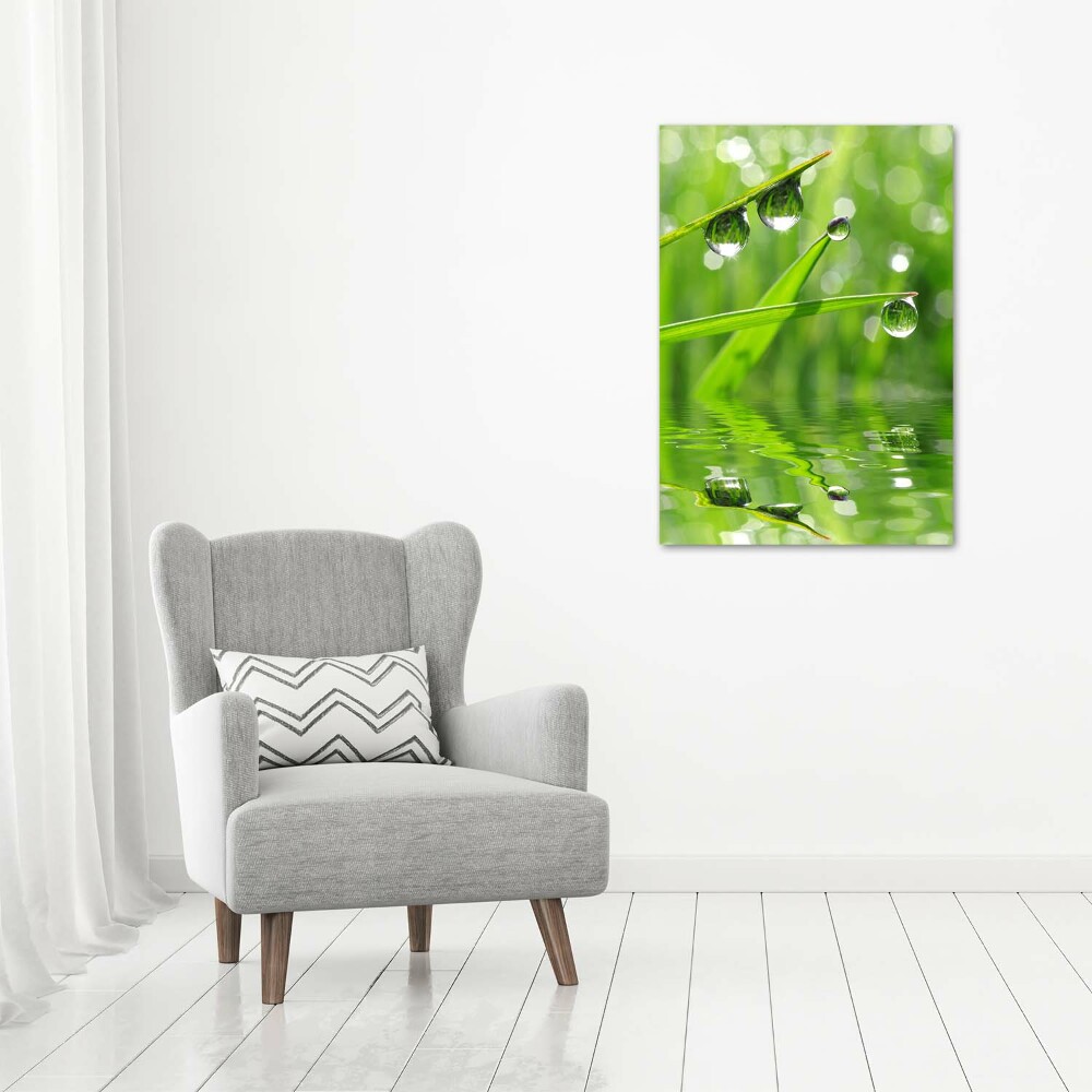 Acrylique tableau Tiges d'herbe