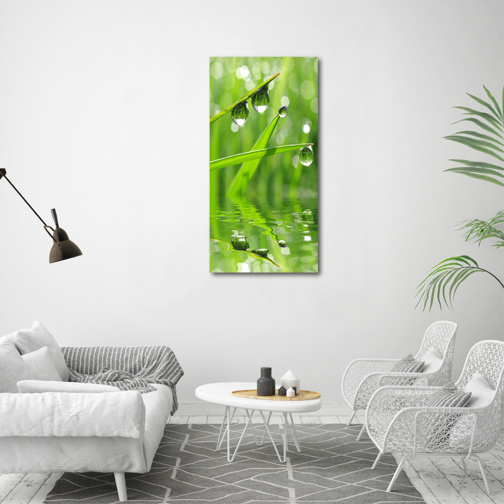 Acrylique tableau Tiges d'herbe