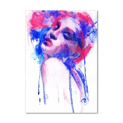 Tableau verre acrylique Femme abstraite