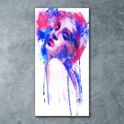 Tableau verre acrylique Femme abstraite