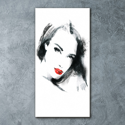 Tableau sur verre acrylique Portrait de femme