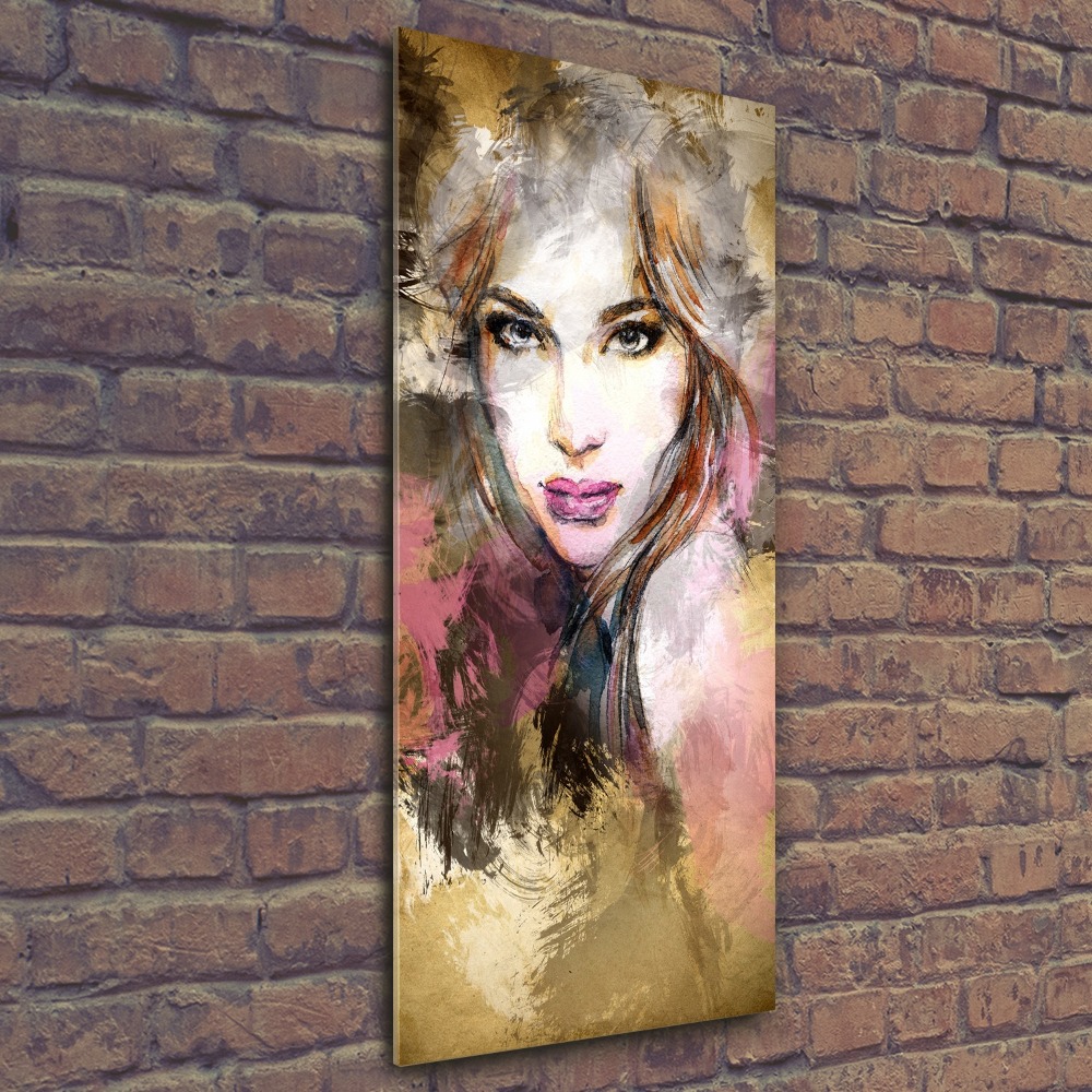 Tableau verre acrylique Femme abstraite