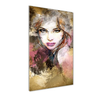 Tableau verre acrylique Femme abstraite