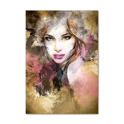 Tableau verre acrylique Femme abstraite