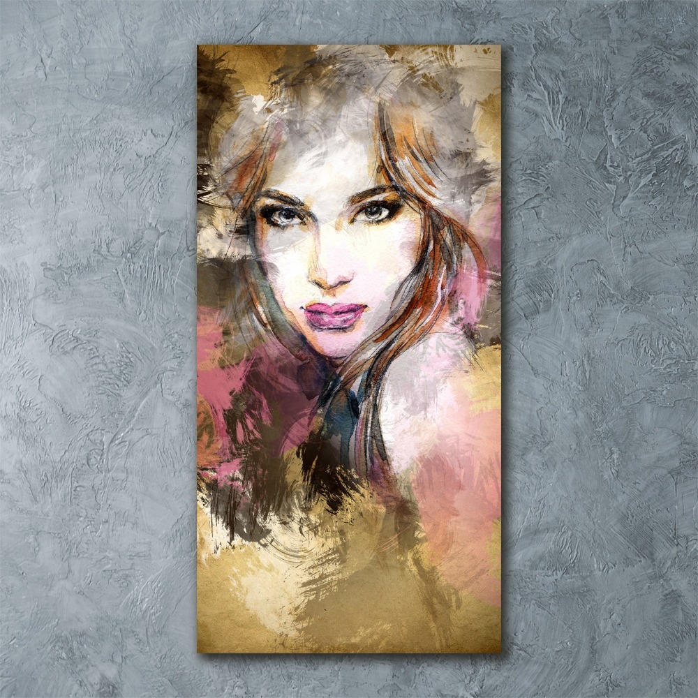 Tableau verre acrylique Femme abstraite