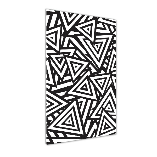 Tableau acrylique Fond triangulaire