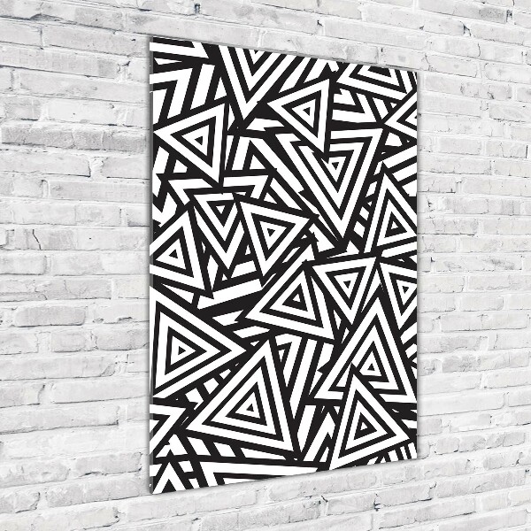 Tableau acrylique Fond triangulaire