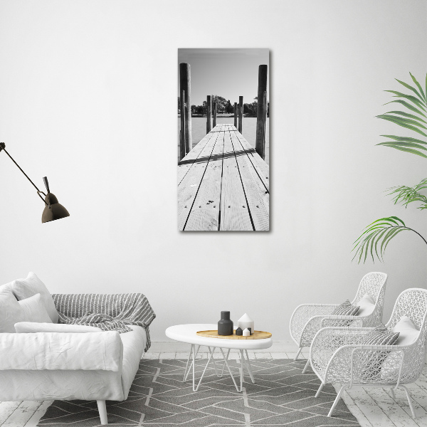 Tableau acrylique Quai en bois