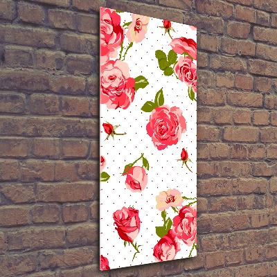 Tableau acrylique Roses sauvages