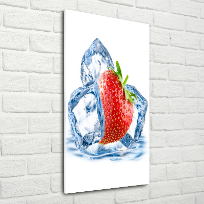 Tableau en acrylique Fraise et glace