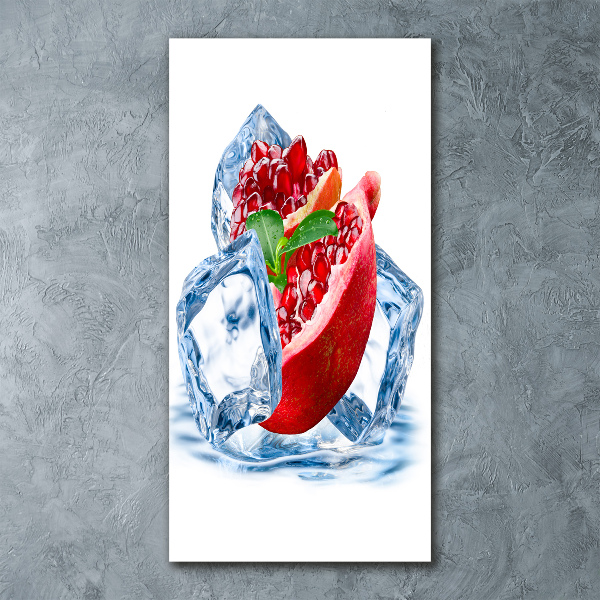 Acrylique tableau Grenade et glace