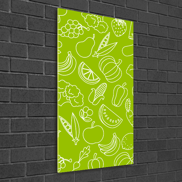 Tableau acrylique Légumes et fruits
