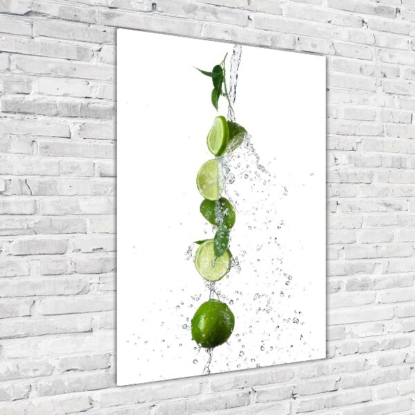 Tableau acrylique Citrons verts