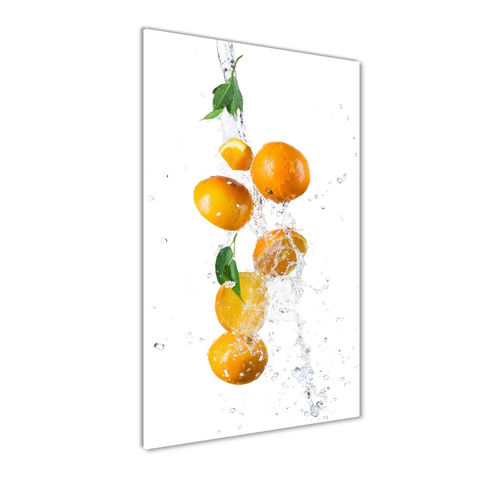 Tableau verre acrylique Oranges