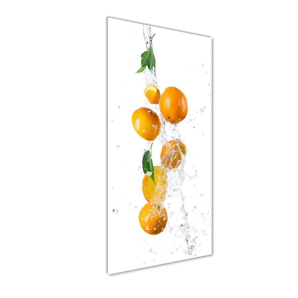 Tableau verre acrylique Oranges