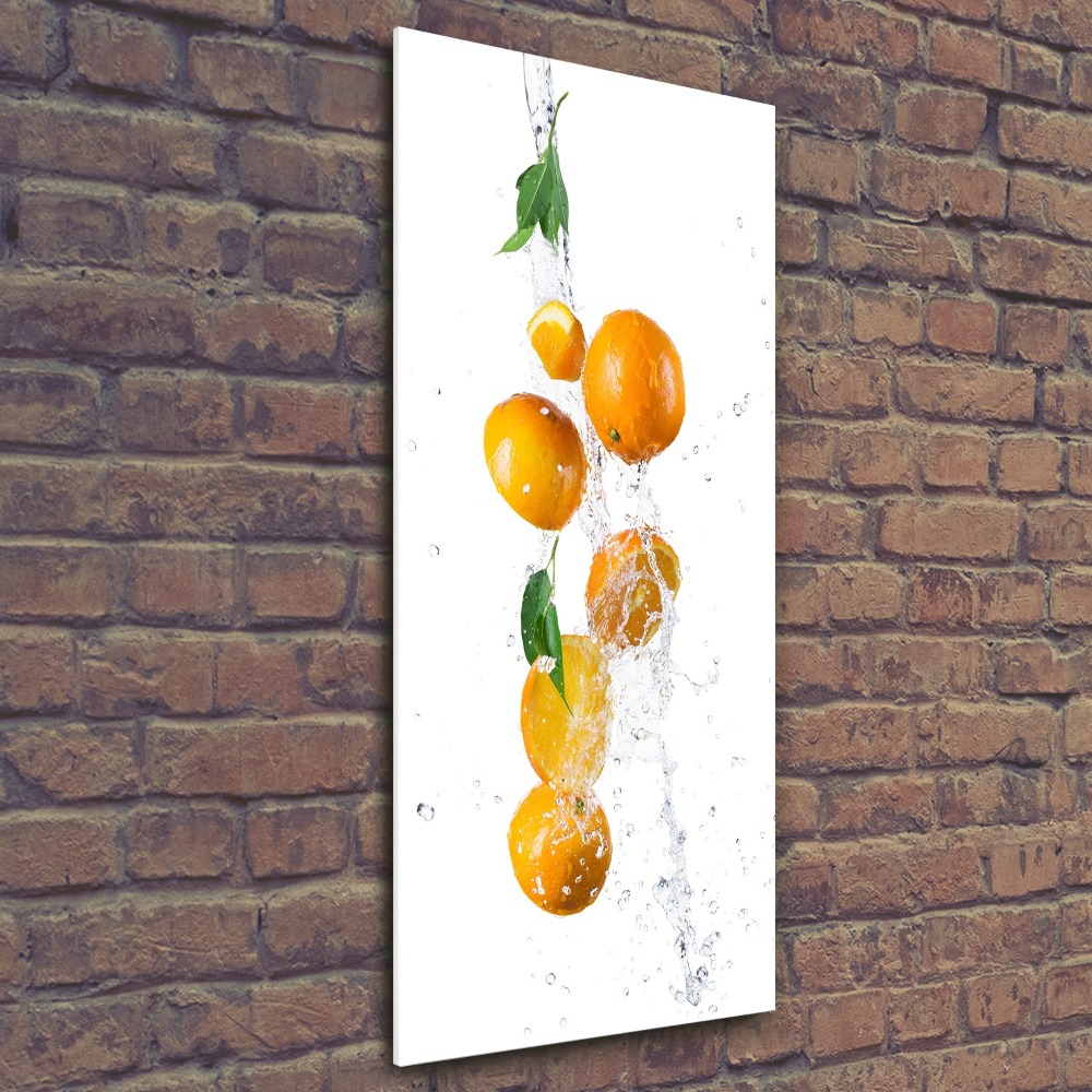 Tableau verre acrylique Oranges