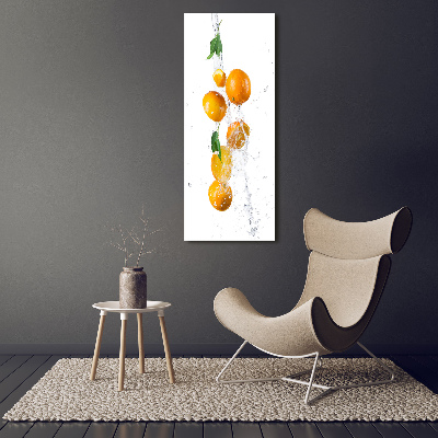 Tableau verre acrylique Oranges