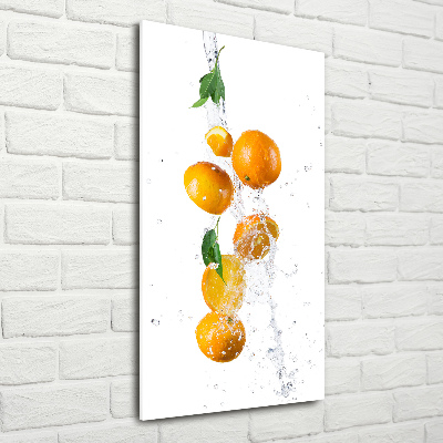 Tableau verre acrylique Oranges