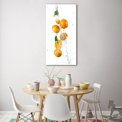 Tableau verre acrylique Oranges