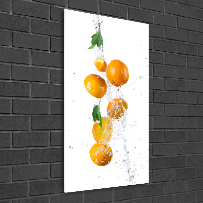 Tableau verre acrylique Oranges