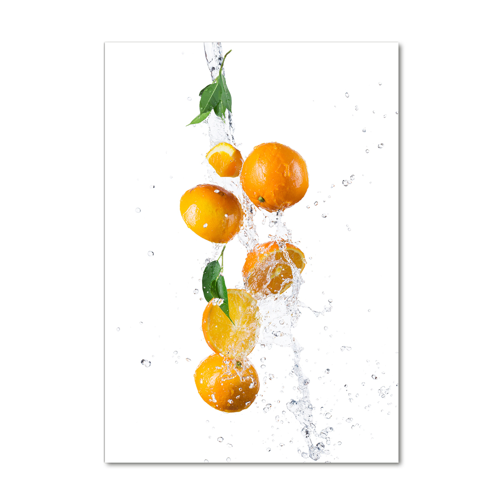 Tableau verre acrylique Oranges