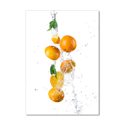 Tableau verre acrylique Oranges