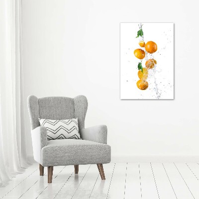 Tableau verre acrylique Oranges