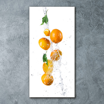 Tableau verre acrylique Oranges