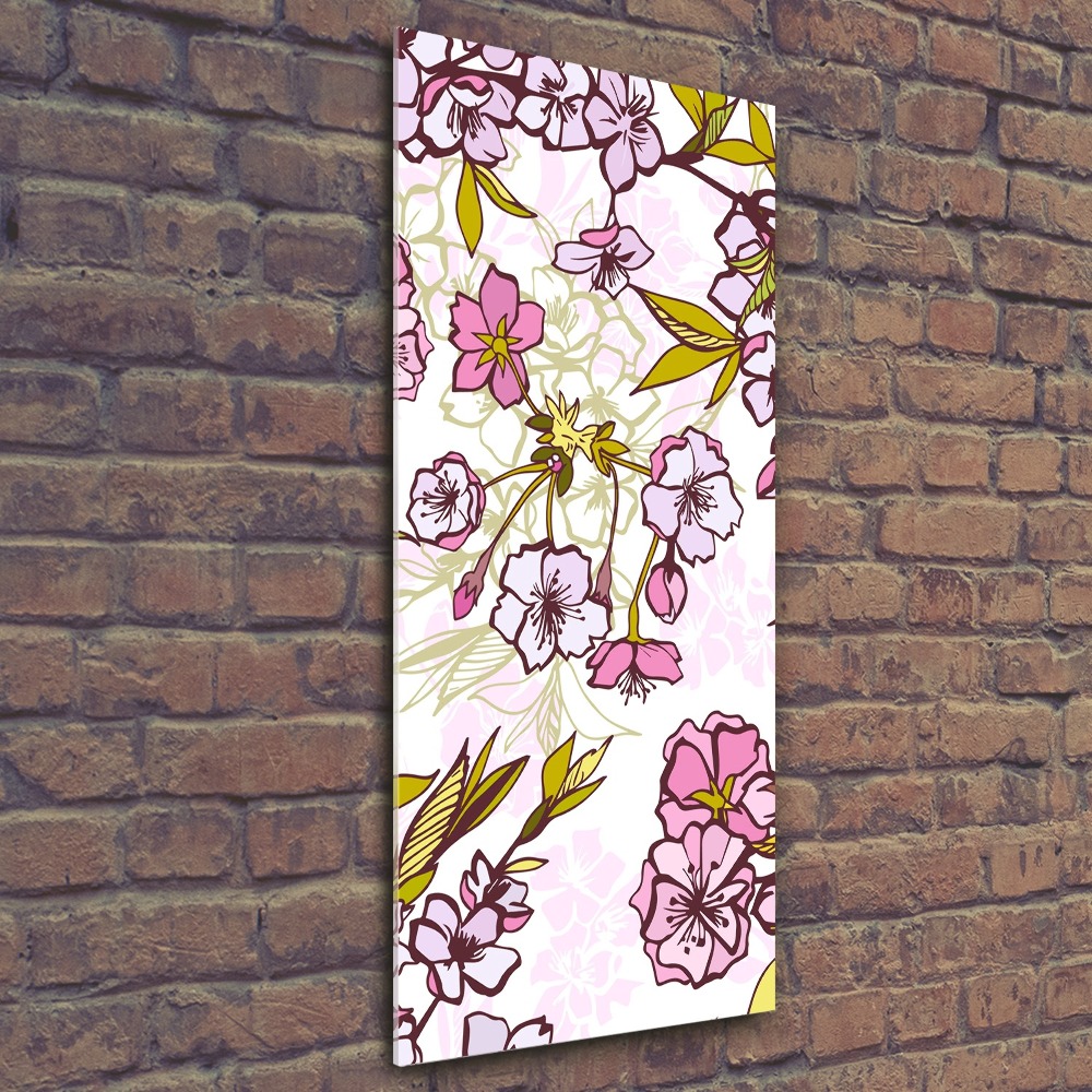 Tableau sur verre acrylique Cerisier en fleur