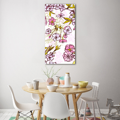 Tableau sur verre acrylique Cerisier en fleur