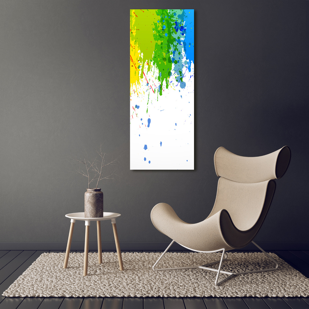 Acrylique tableau Arc-en-ciel abstrait