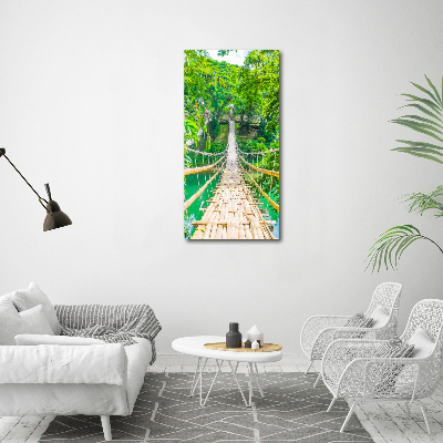 Tableau sur verre acrylique Pont de la jungle