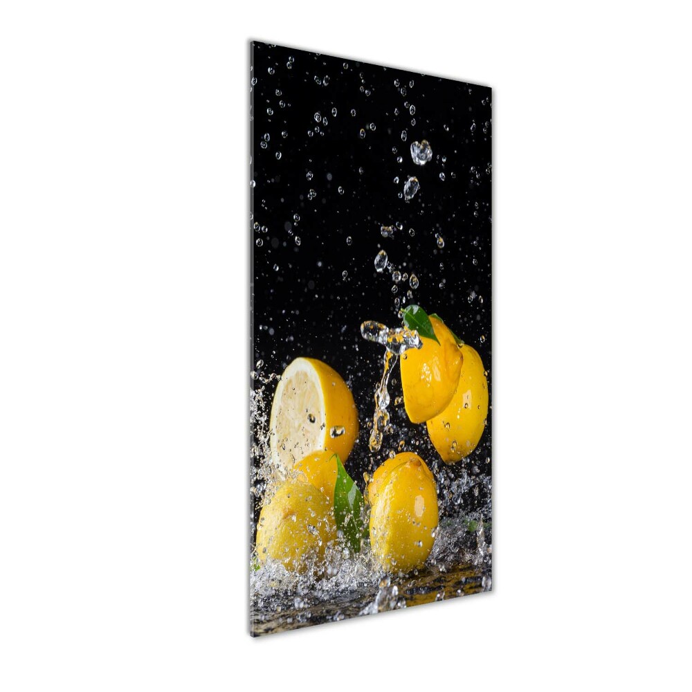 Tableau sur verre acrylique Citron