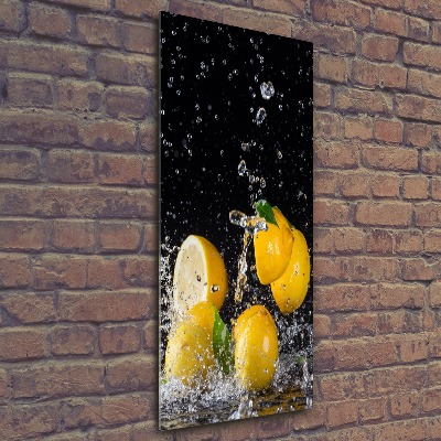 Tableau sur verre acrylique Citron