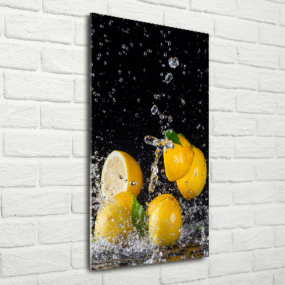 Tableau sur verre acrylique Citron