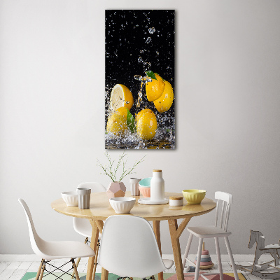 Tableau sur verre acrylique Citron