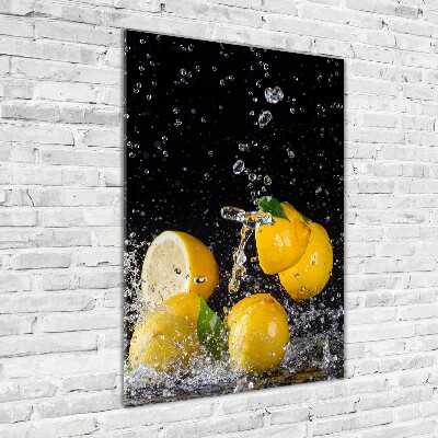 Tableau sur verre acrylique Citron