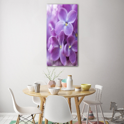 Acrylique tableau Fleurs de lilas