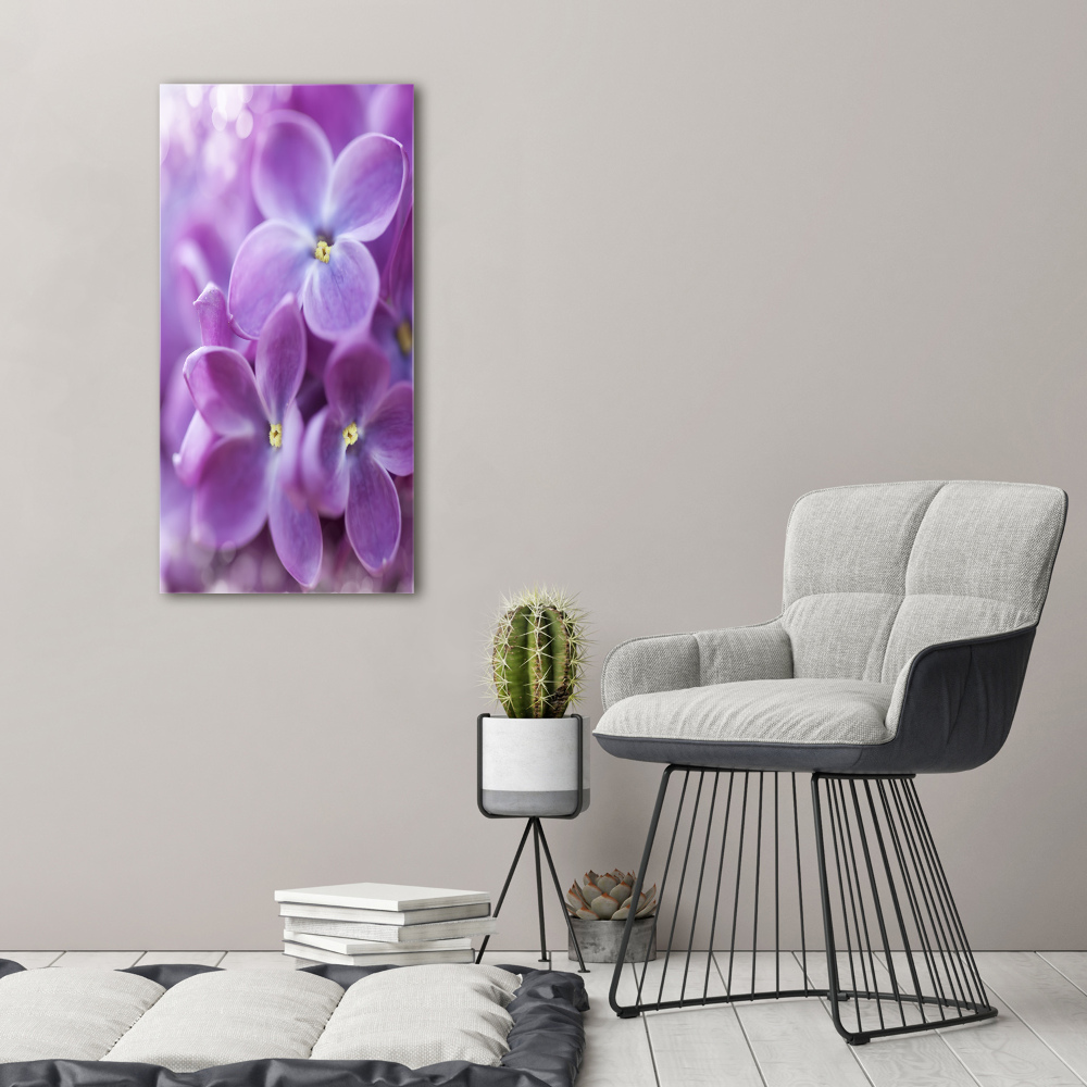 Acrylique tableau Fleurs de lilas