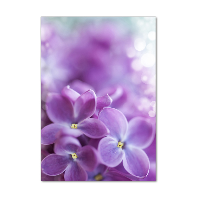 Acrylique tableau Fleurs de lilas