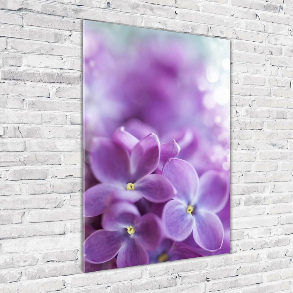 Acrylique tableau Fleurs de lilas